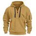 2025 New Cross-Border European American Style Hooded Sports Casual Jacket With Zipper And Patch Pocket Jacquard Fashion_viptrois.com