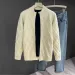 Men's Clothing Men's Solid Knit Cardigan - Classic Long-sleeve Sweater_viptrois.com