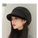 Women's Hats Thickened Plush Edge Octagonal Hat For Women Fashion Solid Color Painter Hat Autumn And Winter Japanese Style High End Newsboy Hat Trend_viptrois.com