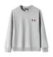 Little Fox Crewneck Sweatshirt, Street Fashion Autumn/Winter Style, Versatile Casual Zip-Up Hoodie_viptrois.com