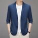 Men's Clothing Lashibert Nylon Spandex Elastic Unlined Hemming Sunscreen Suit Men's Spring And Summer Thin Single Layer Non Iron Suit_viptrois.com