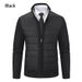 1 Autumn Winter New Cardigan Foreign Trade Knitted Sweater Stand Collar Fleece Lined Thickened Men's Jacket_viptrois.com