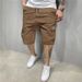 Men's Cargo Shorts Summer Lightweight Casual Multi-Pocket Straight Leg 5-Inch Inseam Breathable Quick-Dry Utility Shorts_viptrois.com
