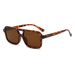 Women's Glasses New Square Frame Leopard Print Sunglasses Fashion Personality Style Sunglasses For Women High End Street Shooting Catwalk_viptrois.com