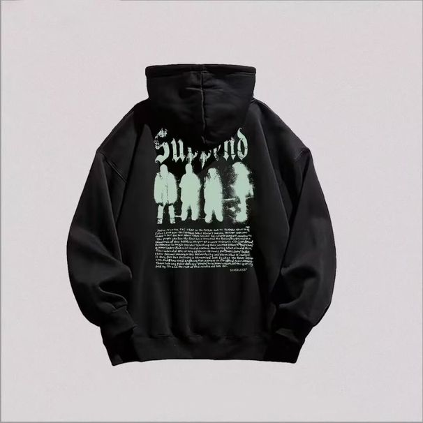 Autumn And Winter Hooded Sweatshirt Men's Thick And Plush Top_viptrois.com