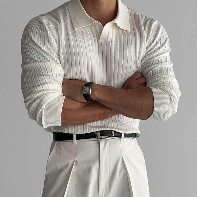 Men's Clothing Premium Slim-Fit Ribbed Knit Turtleneck Pullover For Men - Stretch Comfort & Modern Style In Black, White, Brown (M-3XL)_viptrois.com