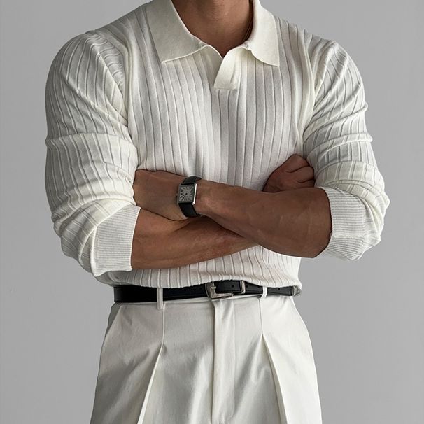Men's Clothing Premium Slim-Fit Ribbed Knit Turtleneck Pullover For Men - Stretch Comfort & Modern Style In Black, White, Brown (M-3XL)_viptrois.com