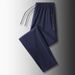 Men's Clothing Summer New Style Cool Casual Men's Trousers Youth Thin Versatile Flat Trousers_viptrois.com