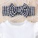 Mother & Kids Baby Girl Suit Flying Sleeves Long Sleeves Romper Pants Skirt Socks Headdress Three Piece Set_viptrois.com