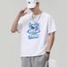 Summer Short-sleeved T-shirt Men's Korean Version Trendy Simple Half-sleeved Top Hong Kong Style Loose Casual Trendy T-shirt_viptrois.com