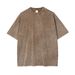 Men's Clothing Spring And Summer New Arrivals Fried Snowflake Batik Water Old Washed Short Sleeve Shorts Couple Trendy Brand Set_viptrois.com