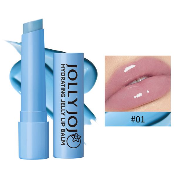 JOLLY JOJO Four-color Jelly Lipstick Moisturizing And Moisturizing Lip Care Colored Lip Balm Lipstick Makeup_viptrois.com