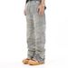 Men's Clothing Retro Heavyweight Distressed Line Bearded Jeans Men's Cleanfit Washed Slimming Pants_viptrois.com