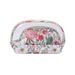 Semicircular PVC Two Piece Transparent Cosmetic Bag Large Capacity Travel Portable Wash Bag Girls Cosmetic Storage Bag_viptrois.com