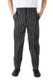 Men's Clothing version hotel restaurant chef men's pants striped pants black and white striped kitchen workers_viptrois.com
