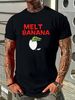 Vintage Melt Banana T Shirt Size S M L XL 2XL Soft Homme Comfortable Graphic Versatile Designer Clothes Breathable Stylish Fashion Summer Casual_viptrois.com