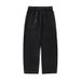 Men's Clothing Split And Spliced Textured Casual Pants Spring And Summer Silhouette Scimitar Trousers Drapey Loose Sports Sweatpants_viptrois.com