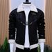 Men's Clothing Winter Jacket Deerskin Plus Velvet Thick Warm Lapel Slim Short Casual Top Coat_viptrois.com