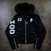 Men's Streetwear Zip-Up Hoodie With Letter Print & Rhinestone Detail - Oversized Retro Hip-Hop Pullover For Fall & Winter_viptrois.com