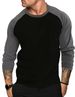 New Long-sleeved Round-neck T-shirt For Men, Loose And Breathable Large-sized Base Layer, Casual Shoulder Sleeve Top_viptrois.com