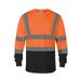 Men's Clothing Hot Selling Reflective Clothing T Shirt Breathable Long Sleeved Labor Protection Work Clothes Construction Mine Warehouse Work Clothes_viptrois.com