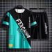 Men's Quick-Dry Summer Sportswear Set Short Sleeve T-Shirt & Shorts Athletic Outfit Teen Boy Gym Running Casual Wear_viptrois.com