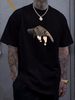 Ant Bear Animal T-Shirt Stretched Comfortable Breathable Streetwear Top For Everyday Wear Slightly Fashion Graphic Unisex Soft Summer Stylish_viptrois.com
