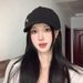 Spring Summer Solid Color Cotton Linen Duckbill Forward Women Face Slimming Lightweight Breathable Personality Beret_viptrois.com