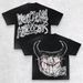 Men's Clothing Punk Street Cotton Crew Neck Oversized Short Sleeve Tops T Shirt_viptrois.com