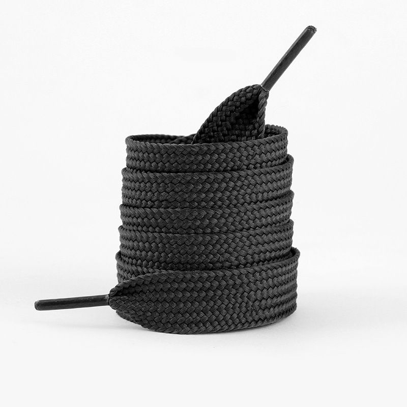 Shoe Accessories smile shoelaces ouder bread shoelaces white beige 2cm widened flat metal head shoelace rope a pair_viptrois.com