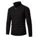 Autumn 2025 Fashion European-USA Style Pullovers Men's High Collar Half Zipper Pure Color Long Sleeve Casual Slim Sweater_viptrois.com