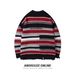Men's Clothing Autumn/Winter Striped Sweater For Men, Loose High Street Knitwear, Winter Sweater Jacket_viptrois.com