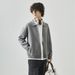 Nordmann APO Clothing|Cross-Border Lazy Old Money Style Knitted Sweater Men's Autumn Winter Loose Color-Block Zipper Cardigan_viptrois.com