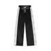 Men's Clothing Love embroidery contrast color stitching casual suit men ins fashion brand loose long sleeved jacket two piece suit_viptrois.com