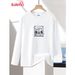 Baleno Men's Long Sleeve T-Shirt Spring Autumn Couple Casual Trendy Loose Cotton Plus Size Round Neck Base Shirt Top_viptrois.com