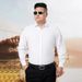 Pulse Pulse In Stock Wholesale Business Formal Plus Size Long Sleeve Men Overweight White Shirt_viptrois.com