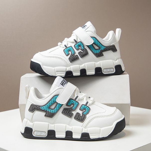 Mother & Kids Shoes Leather Surface Autumn And Winter New Boys Running Shoes Soft Soles Medium And Large Children Student Casual Shoes Single Shoes_viptrois.com