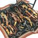 Unisex All vintage chain printed silk scarf satin color 90cm fashion square shawl woman_viptrois.com