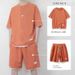 Men's Clothing Summer Simple Short Sleeved T Shirt Men's Clothing Set With Handsome Trendy Sports Clothes_viptrois.com
