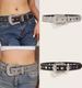 Instagram Feng Shui Diamond Leather Bandwidth Decoration Fashion Personalized Sequin Jeans Versatile Trendy Belt_viptrois.com