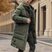 Men's Longline Down Jacket - 550FP White Goose Feather, Windproof & Anti-Bacterial ( S-3XL, 3 Colors)_viptrois.com