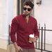 Men's Clothing Foreign Trade Men's Polo Shirt Lapel Long Sleeve Color Matching Men's New European And American Style_viptrois.com