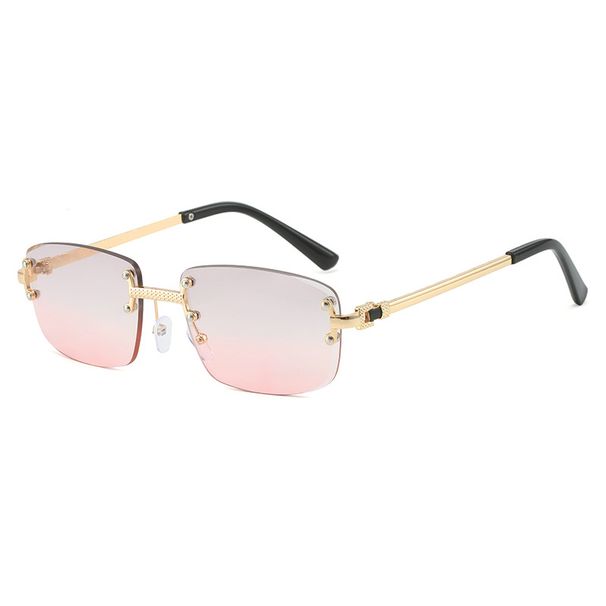 Men's Sunglasses New Fashion Internet Celebrity Sunglasses Women's Frameless Cut Edge Square Sunglasses Shooting Sunglasses_viptrois.com