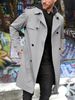 Men's Clothing Spring And Autumn New Solid Color Long-sleeved Windbreaker Men's Lapel Slim Double-breasted Casual Jacket_viptrois.com