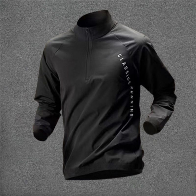 Men's Clothing training suit quick drying clothes long sleeve autumn and winter sports student cycling sports shirt top running jacket sports suit_viptrois.com