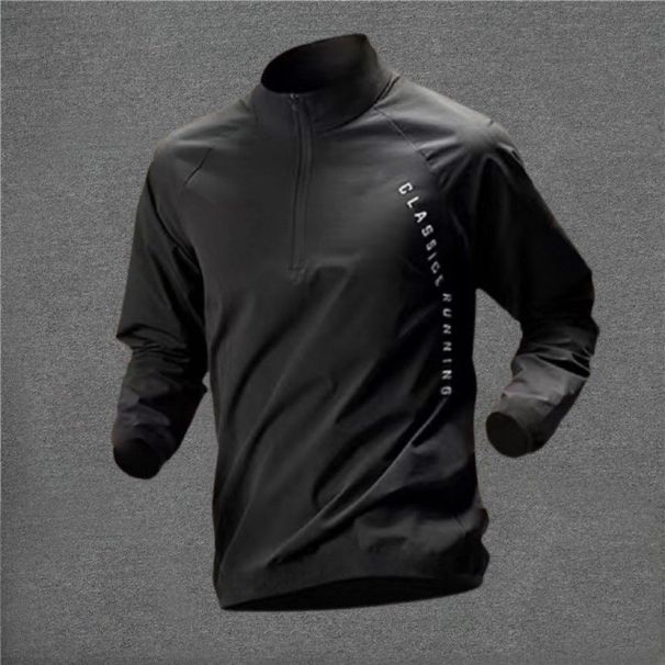 Men's Clothing training suit quick drying clothes long sleeve autumn and winter sports student cycling sports shirt top running jacket sports suit_viptrois.com