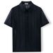 Men's Clothing Foreign Trade Men's Clothing Summer Men's Casual Knitted Shirt New Style Lapel Hollow Breathable Short Sleeved Top A0402_viptrois.com