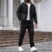Men's Heavyweight Workwear Jacket & Multi-Pocket Trousers Set – Durable Retro Style (Army Green/Black/Khaki/Dark Blue/Grey, S-XXXL)_viptrois.com