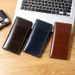 INNERSOi Men's Slim Bifold Wallet PU Leather Business Casual Minimalist Wallet With Card Slots (Dark Blue, Dark Brown, Light Brown)_viptrois.com