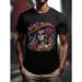 100% Algodón Unisex De Los La Catrina Día Los Muertos Camiseta Mujer Con Calavera Azúcar En Blusa Cuello Redondo De Moda_viptrois.com